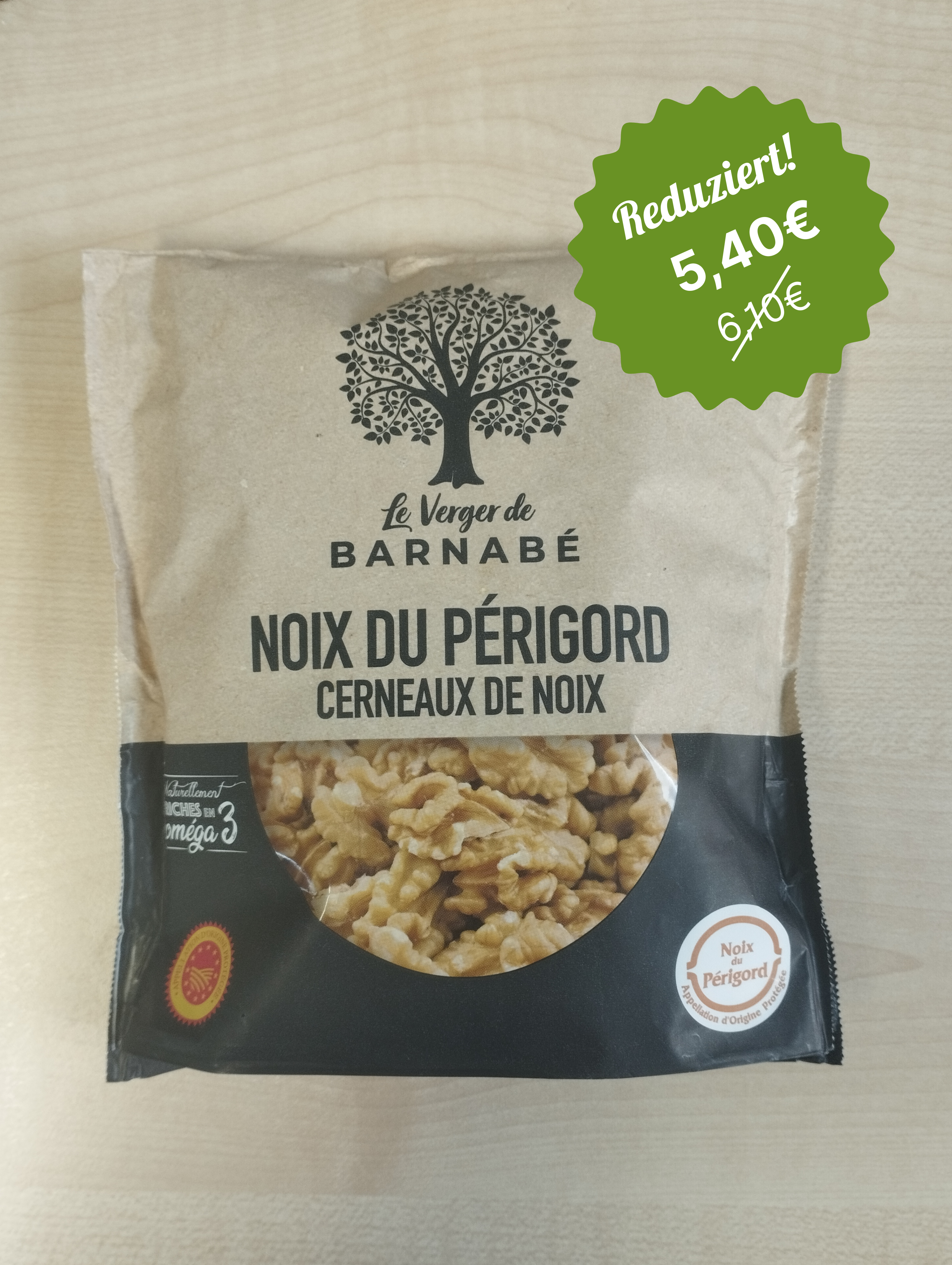 BIO Walnusskerne Hälften, extra light halves 95%, Ursprung Frankreich - 200 Gramm